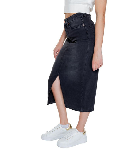 Vero Moda Black Cotton Skirt