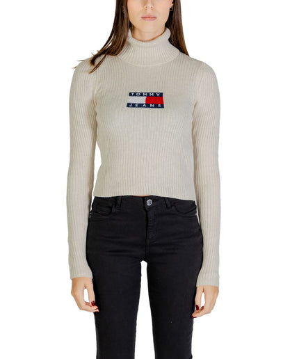 Tommy Hilfiger Jeans Beige Recycled Polyester Sweater