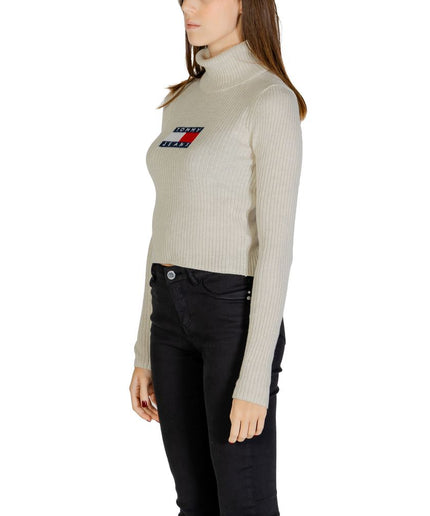 Tommy Hilfiger Jeans Beige Recycled Polyester Sweater