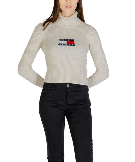 Tommy Hilfiger Jeans Beige Recycled Polyester Sweater