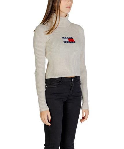 Tommy Hilfiger Jeans Beige Recycled Polyester Sweater