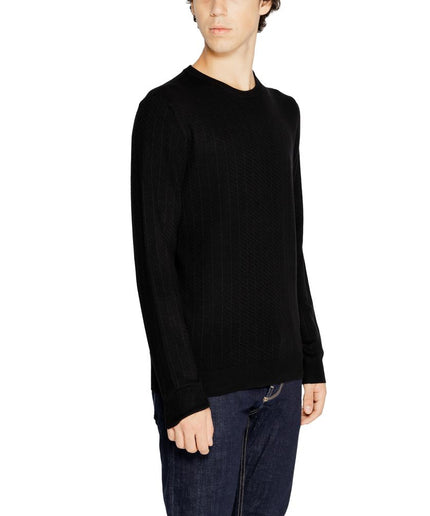 Antony Morato Black Viscose Sweater