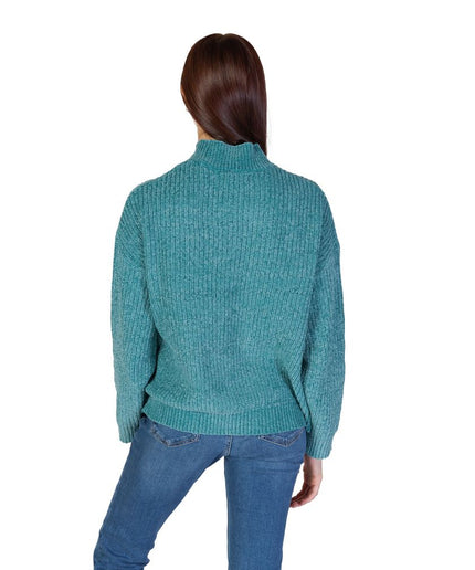 Jacqueline De Yong Turquoise Polyester Sweater