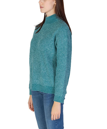 Jacqueline De Yong Turquoise Polyester Sweater