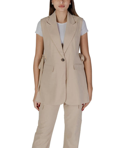 B.Young Beige Polyester Vest