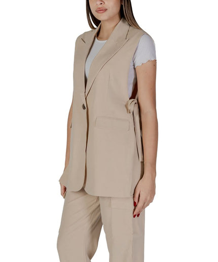 B.Young Beige Polyester Vest