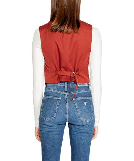 Vero Moda Red Polyester Vest