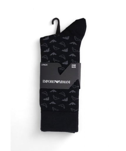 Emporio Armani Underwear Black Cotton Sock