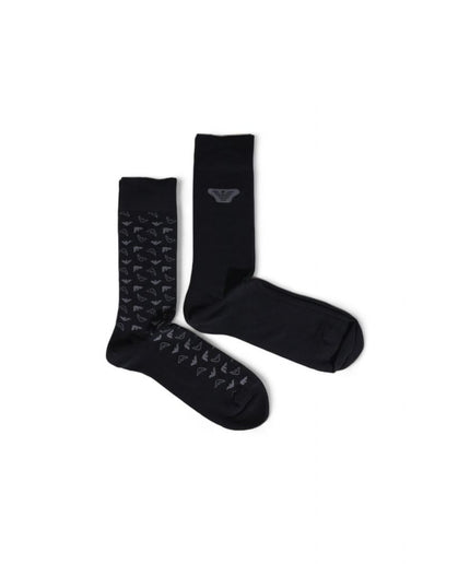 Emporio Armani Underwear Black Cotton Sock