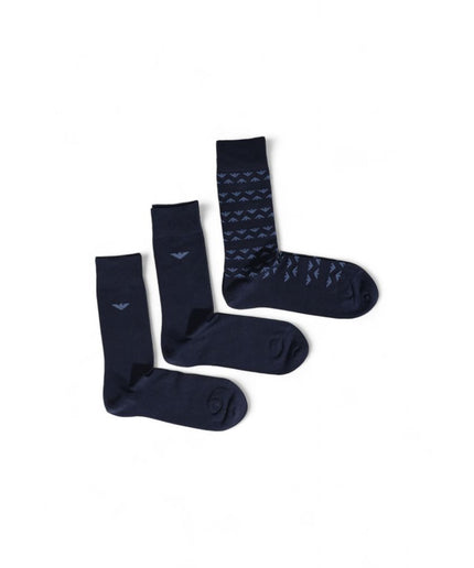 Emporio Armani Underwear Blue Cotton Sock