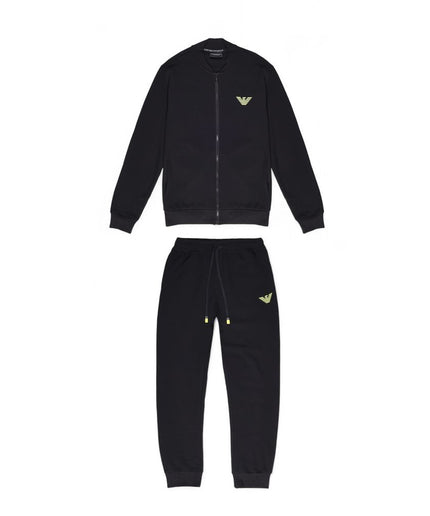 Emporio Armani Underwear Black Cotton Sweatsuit