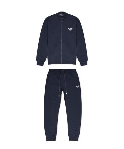 Emporio Armani Underwear Blue Cotton Sweatsuit