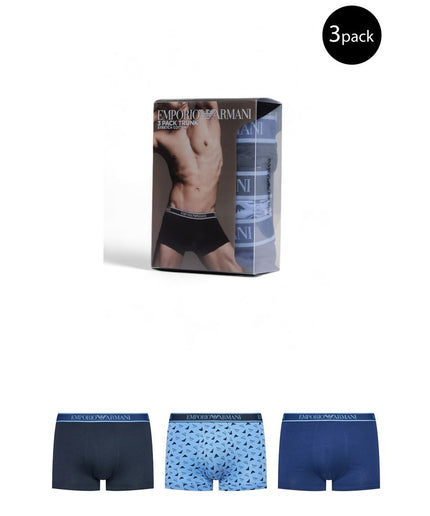 Emporio Armani Underwear Blue Cotton Underwear