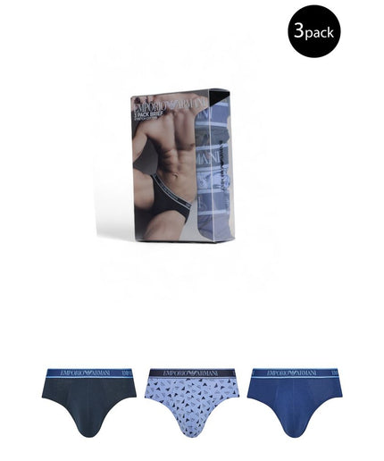 Emporio Armani Underwear Blue Cotton Underwear