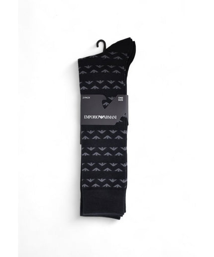 Emporio Armani Underwear Black Cotton Sock