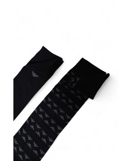 Emporio Armani Underwear Black Cotton Sock