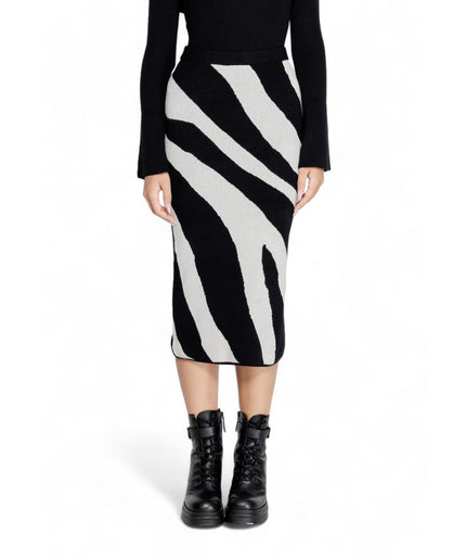 Vero Moda Black Viscose Skirt