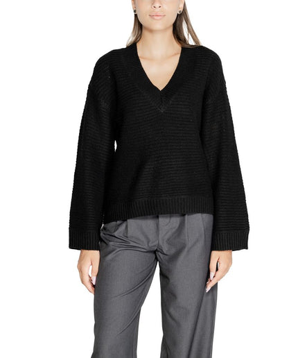 Jacqueline De Yong Black Polyester Sweater