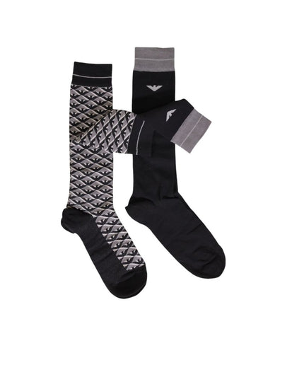 Emporio Armani Underwear Gray Cotton Sock