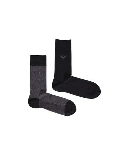 Emporio Armani Underwear Black Cotton Sock