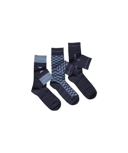 Emporio Armani Underwear Blue Cotton Sock