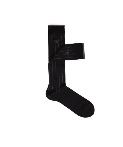 Emporio Armani Underwear Black Cotton Sock