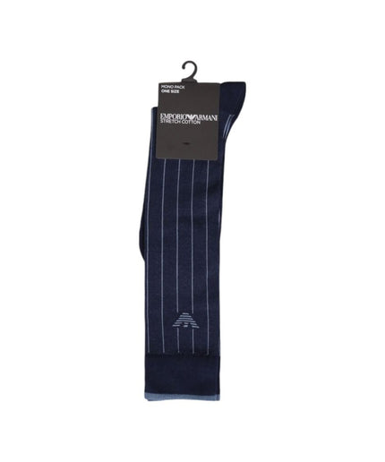 Emporio Armani Underwear Blue Cotton Sock