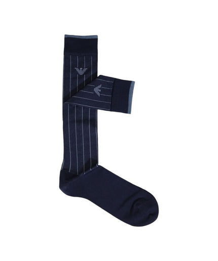 Emporio Armani Underwear Blue Cotton Sock