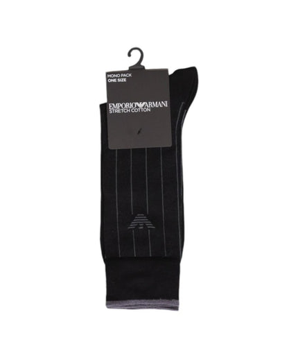 Emporio Armani Underwear Black Cotton Sock