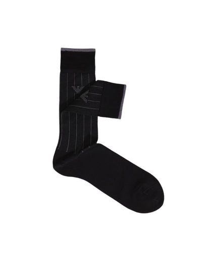 Emporio Armani Underwear Black Cotton Sock