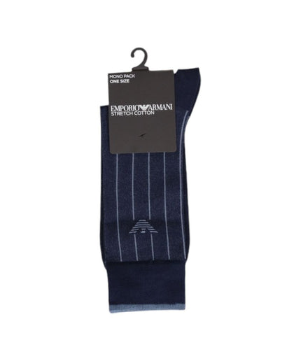 Emporio Armani Underwear Blue Cotton Sock