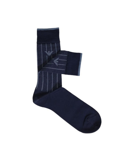 Emporio Armani Underwear Blue Cotton Sock