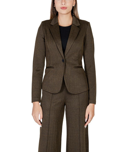 ICHI Green Polyester Suits & Blazer