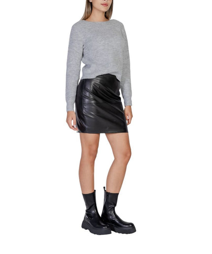 ICHI Black Polyethylene Skirt