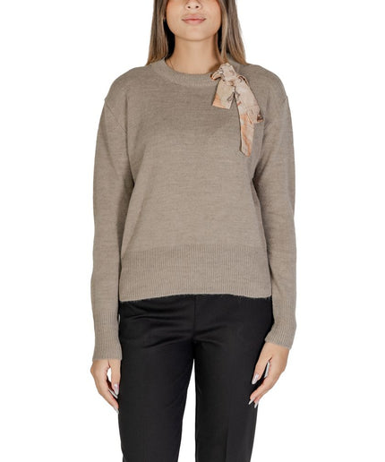 Alviero Martini Prima Classe Beige Polyester Sweater