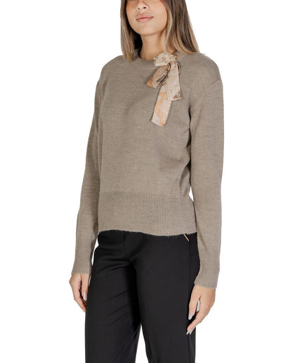 Alviero Martini Prima Classe Beige Polyester Sweater