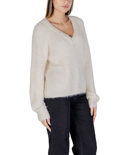 Vero Moda White Nylon Sweater