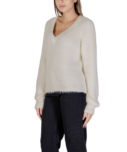 Vero Moda White Nylon Sweater