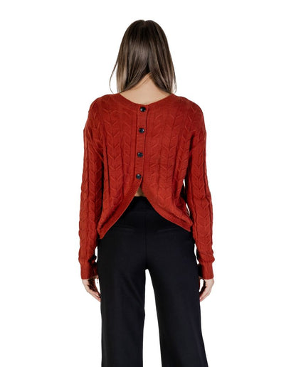 Vero Moda Red Viscose Sweater