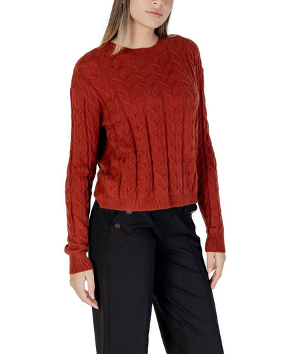 Vero Moda Red Viscose Sweater