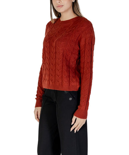 Vero Moda Red Viscose Sweater