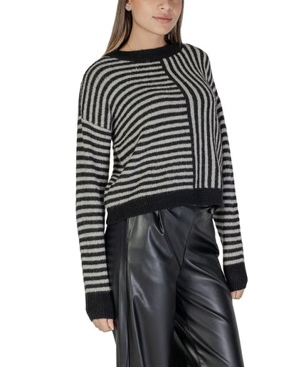 Vero Moda Black And White Recycled Polyester Sweater