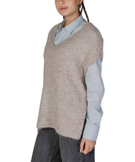 Vero Moda Beige Recycled Polyester Sweater