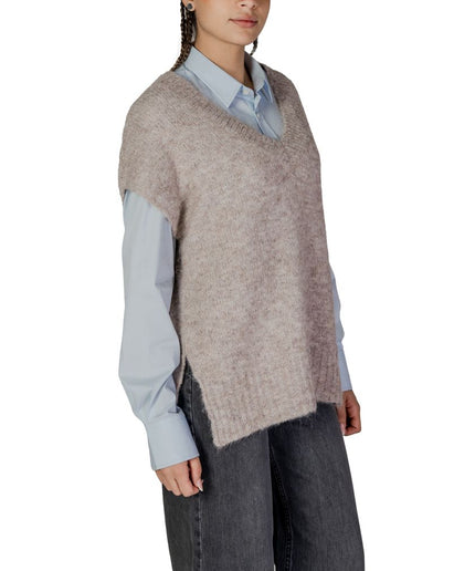 Vero Moda Beige Recycled Polyester Sweater