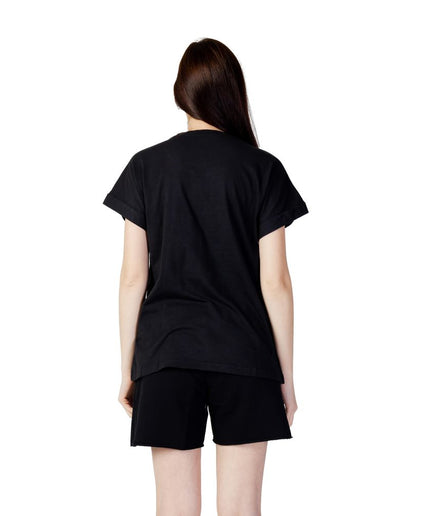 Blauer Black Cotton Tops & T-Shirt