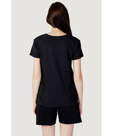 Blauer Black Cotton Tops & T-Shirt