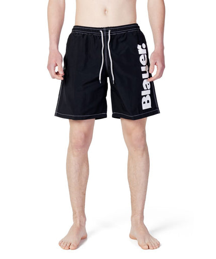 Blauer Black Polyester Swimwear