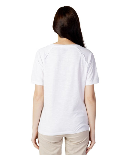 Blauer White Cotton Tops & T-Shirt