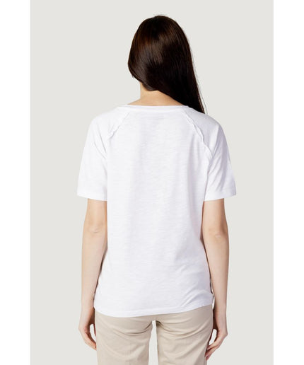 Blauer White Cotton Tops & T-Shirt