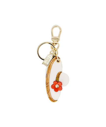 Alviero Martini Prima Classe Beige Polyester Keychain